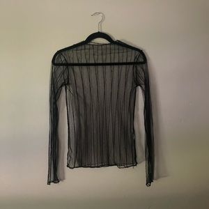asos mesh long sleeve shirt